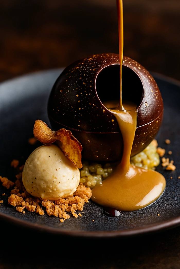 Postre de autor de chocolate — Chef Franko